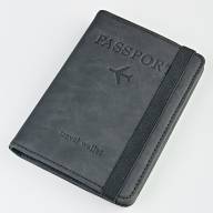 A-127 Обложка на паспорт &quot;Travel wallet 1871/1999&quot; (эко-кожа) - A-127 Обложка на паспорт "Travel wallet 1871/1999" (эко-кожа)