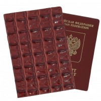 A-030 Обложка на паспорт (крокодил/ПВХ)